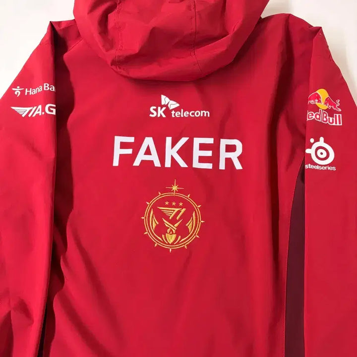 [BUNJANG] T1 Faker 2023 Worlds L L Size Jacket Uniform Red / [L] 택O 23 T1티원 월즈 자켓 유니폼 페이커 마킹 RED