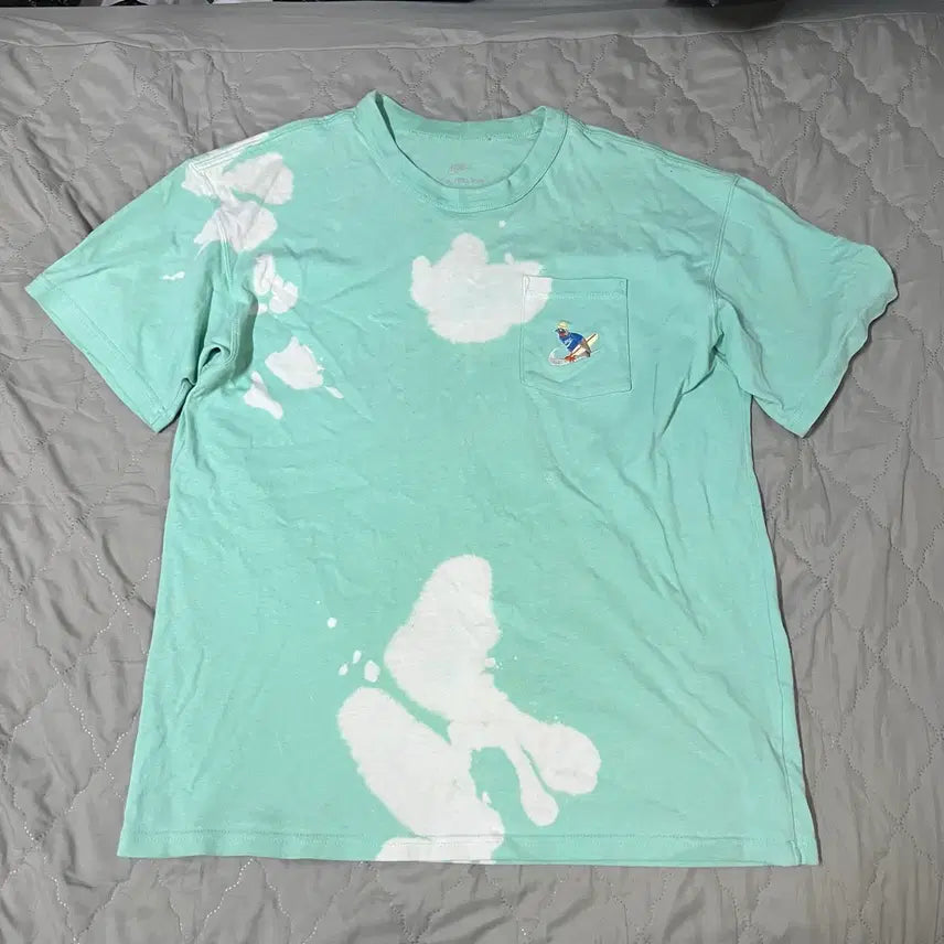 [BUNJANG] Nike Just Do It Mint Tie-Dye Washed Vintage T-Shirt M / 나이키 저스트두잇 민트 반팔 M 프린팅 타이다이 워싱 빈티지