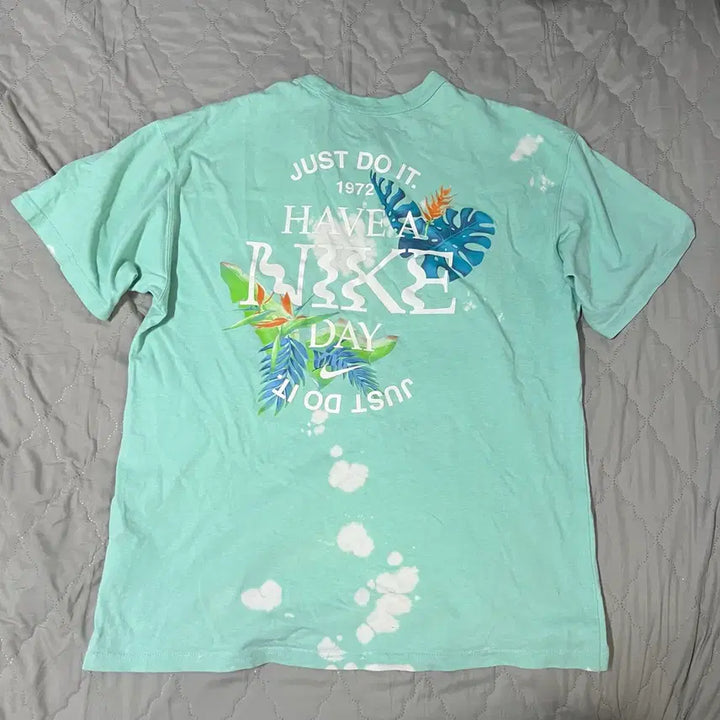[BUNJANG] Nike Just Do It Mint Tie-Dye Washed Vintage T-Shirt M / 나이키 저스트두잇 민트 반팔 M 프린팅 타이다이 워싱 빈티지