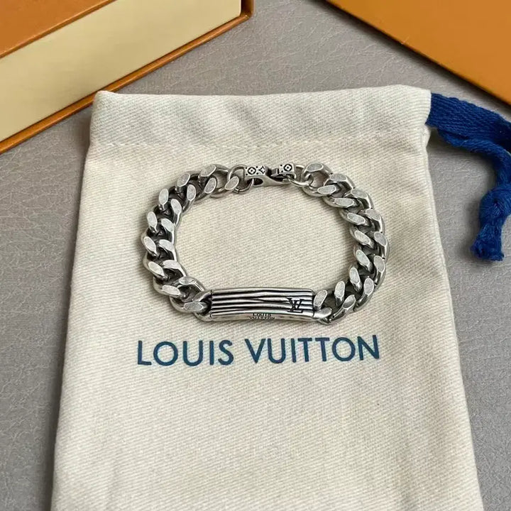 [BUNJANG] Louis Vuitton Chain Silver Bracelet / 루이비통 패션 실버 팔찌
