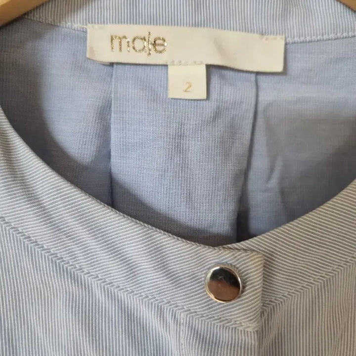 [BUNJANG] Maje Striped Shirt Blouse / 마쥬 스트라이프 셔츠 블라우스