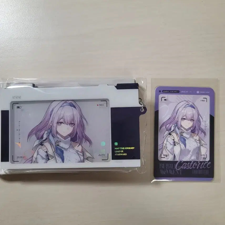[BUNJANG] Honkai: Star Rail Kastoreas Camera Slide Keychain &amp; LD Castores Redeem Photocard / 판매) 붕괴스타레일 공차 카스토리스 카메라 키링 굿즈 팝니다