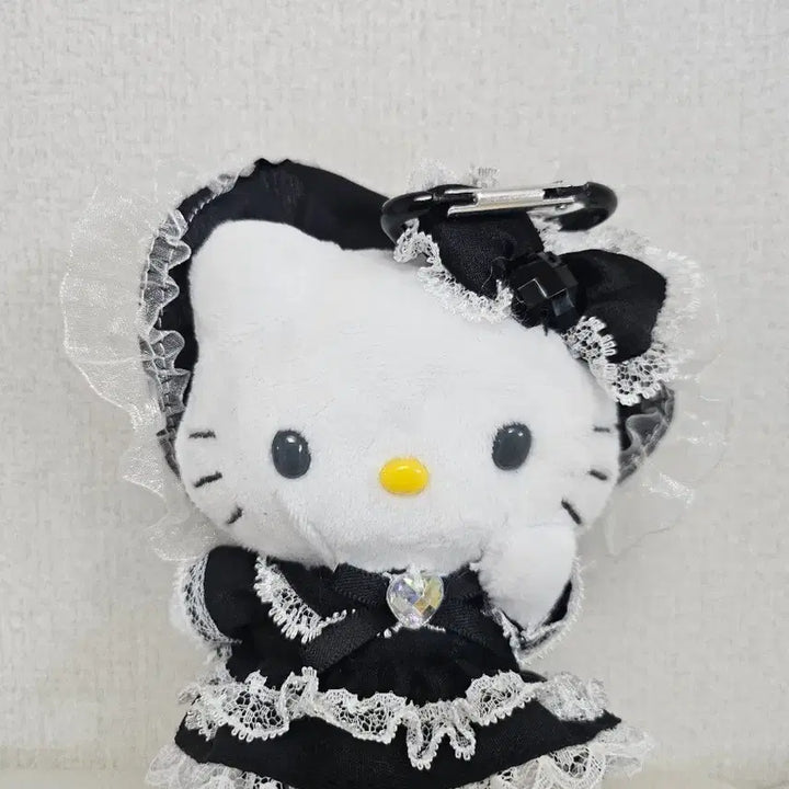 [BUNJANG] Hello Kitty Frill Lolita Lace Maid Keychain / 키티 프릴 로리타 레이스 메이드 마코 키링