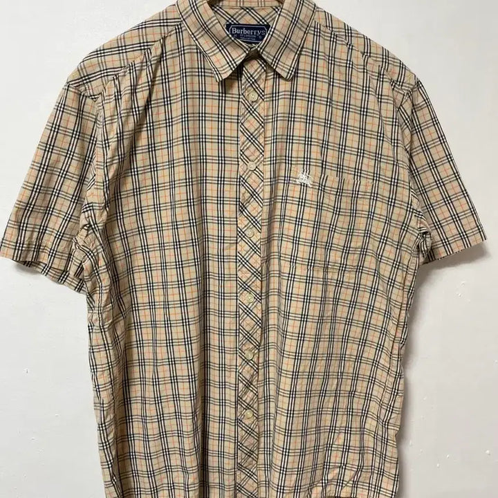 [BUNJANG] Burberry Old School Loose Fit Short Sleeve Shirt / 95-100 Burberry 버버리 올드스쿨 루즈핏 반팔 셔츠 남방 정품
