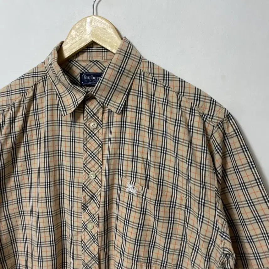 [BUNJANG] Burberry Old School Loose Fit Short Sleeve Shirt / 95-100 Burberry 버버리 올드스쿨 루즈핏 반팔 셔츠 남방 정품