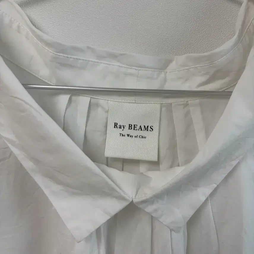 [BUNJANG] Ray Beams White Short Sleeve Blouse / Ray Beams 화이트 반팔 블라우스