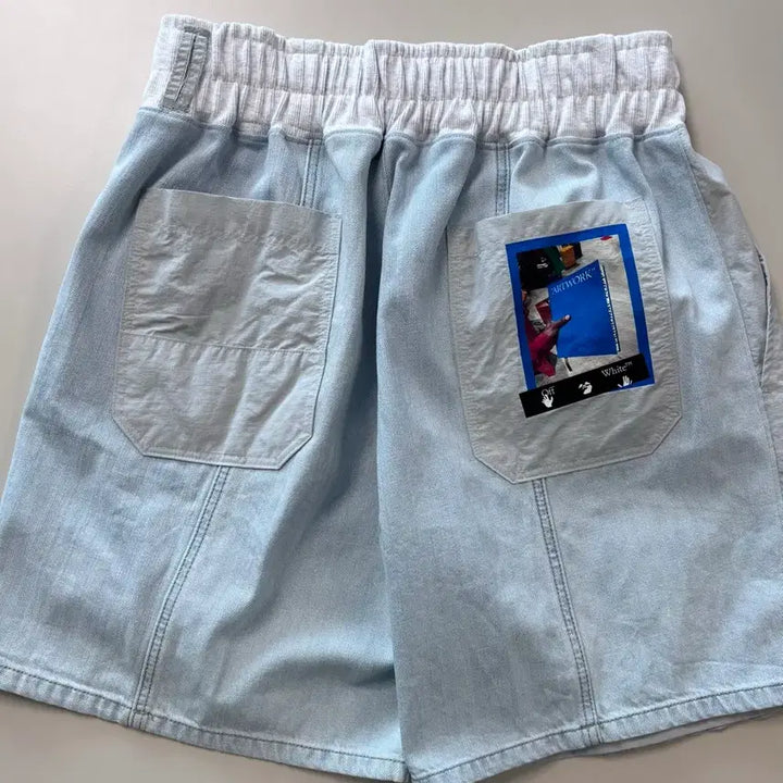 [BUNJANG] Off-White Artwork Custom Short Pants / [31~34] off-white, 아트워크 쇼트팬츠