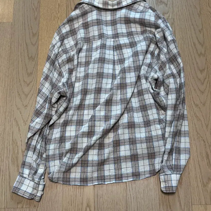 [SOLD OUT] [S] 디앤에스알 오버사이즈 체크 셔츠 베이지