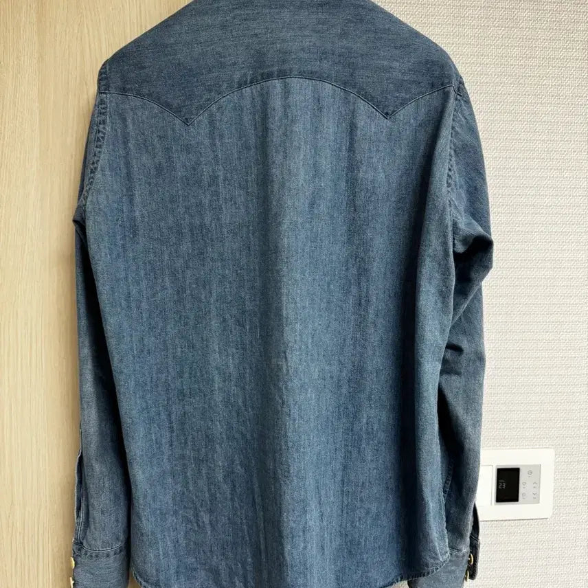 [BUNJANG] Drakes Denim Western Shirt - Size L / 드레익스 데님 웨스턴 셔츠 L