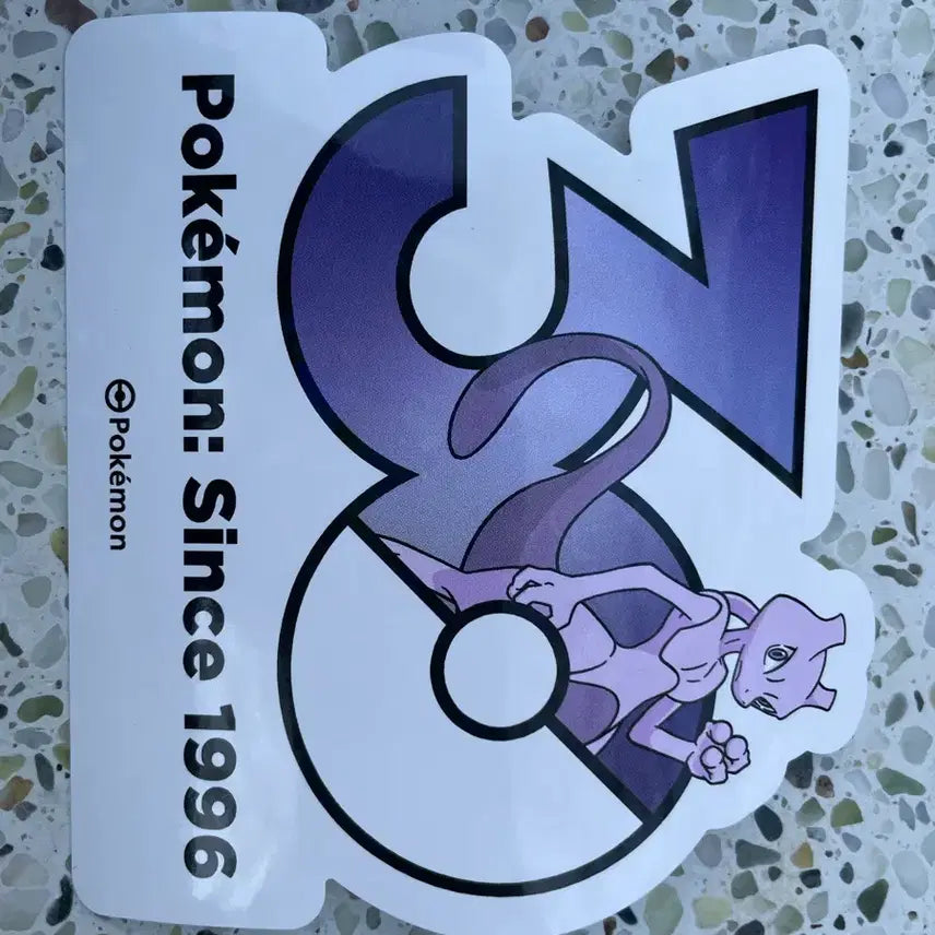 [BUNJANG] Pokemon 30th Anniversary Mewtwo Sticker / 포켓몬 30주년 기념 스티커 뮤츠 팝니다