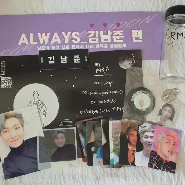 [BUNJANG] BTS RM Birthday Cafe Event Merchandise Bundle Set / 방탄소년단 BTS RM 남준 비공굿 생카