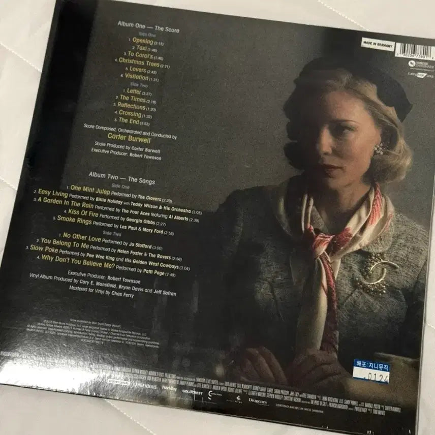 [BUNJANG] Carol OST 10-inch LP Vinyl Record / 영화 캐롤 OST 10인치 LP 엘피
