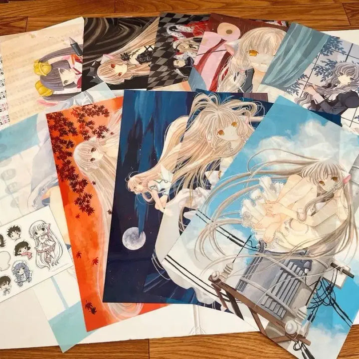 [BUNJANG] Chobits 2002 Calendar Illustration Set / 쵸비츠 2002년 캘린더