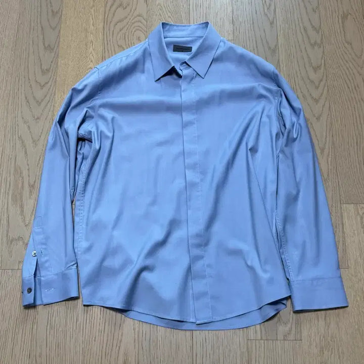 [BUNJANG] Dirty Museum Blue Minimal Shirt M Size / [M] 더티셔츠뮤지엄 블루 미니멀 셔츠