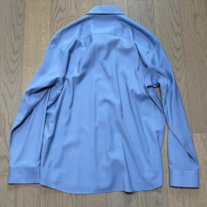 [BUNJANG] Dirty Museum Blue Minimal Shirt M Size / [M] 더티셔츠뮤지엄 블루 미니멀 셔츠