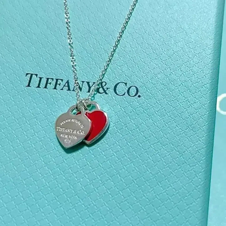 [BUNJANG] Tiffany &amp; Co. Red Heart Necklace / 티파니 앤 코레드 하트 목걸이