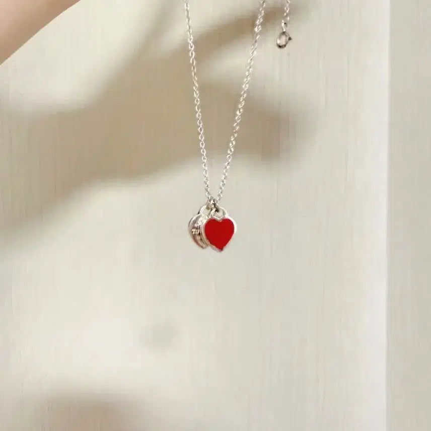 [BUNJANG] Tiffany &amp; Co. Red Heart Necklace / 티파니 앤 코레드 하트 목걸이