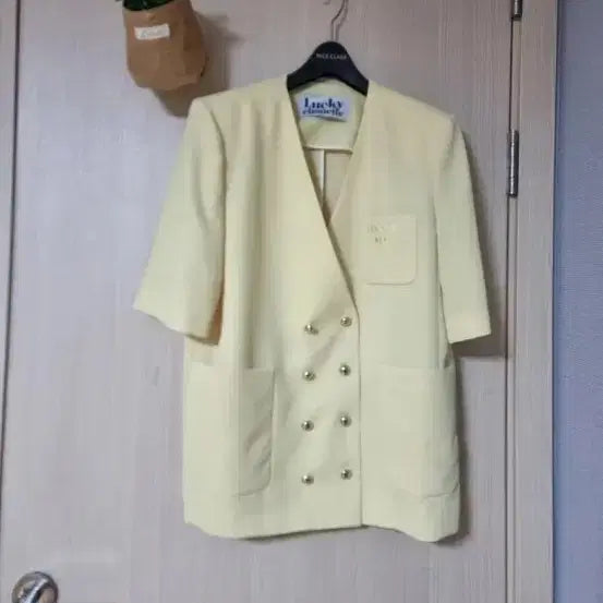 [BUNJANG] Lucky Chouette Short Sleeve Jacket / 럭키슈에뜨 반팔  자켓