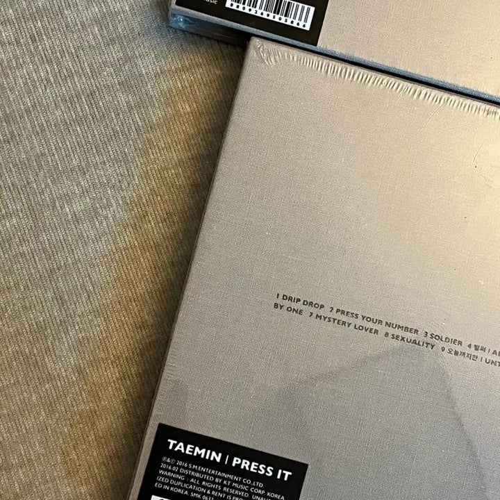 [BUNJANG] Taemin Press It First Press Unsealed Bundle Set / 태민 Press It 초회반 미개봉 일괄