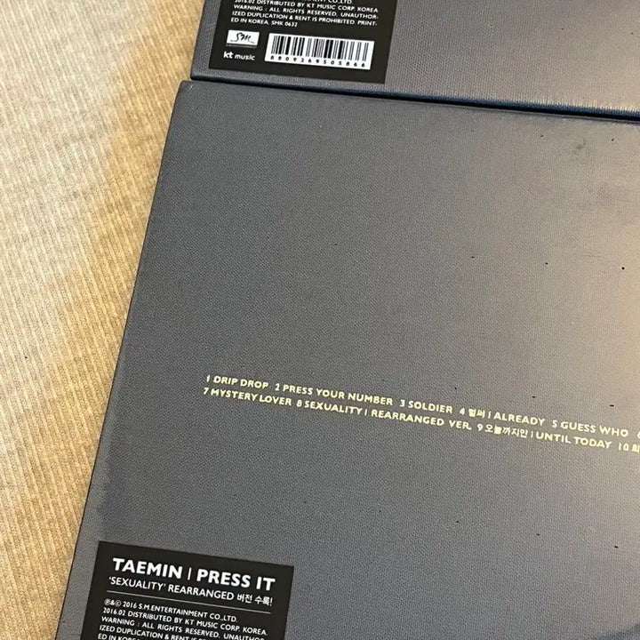 [BUNJANG] Taemin Press It Album Sealed / 태민 Press It 앨범 미개봉 일괄