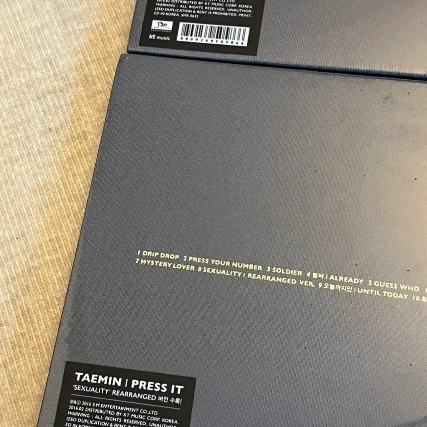 [BUNJANG] Taemin Press It Album Sealed / 태민 Press It 앨범 미개봉 일괄