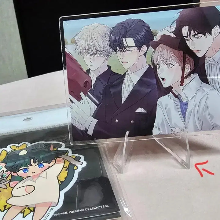 [BUNJANG] Crossover Acrylic Block &amp; Sticker Set (Rootless Tree &amp; Lust) / 뿌리없는나무&amp;애욕 크로스오버 아크릴블록+뿌없나 스티커 3종