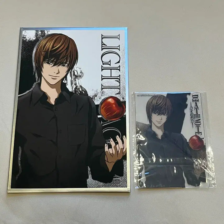 [BUNJANG] Death Note Light Yagami Shikishi + Card Set / 데스노트 야가미 라이토 색지+카드 세트