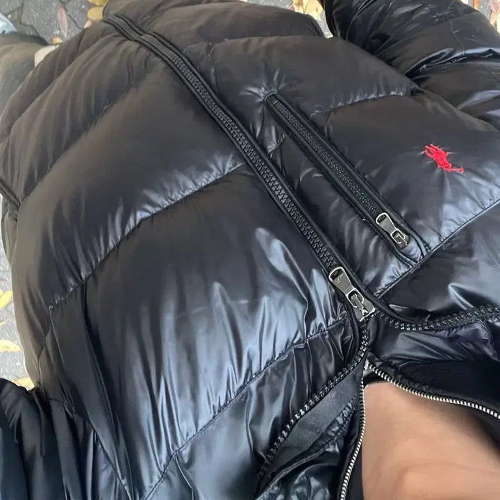 [BUNJANG] Polo Glossy Padded Jacket - Size L / 폴로 유광 패딩 L