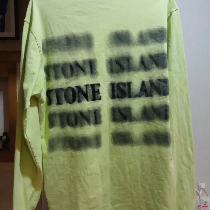 [BUNJANG] Stone Island Long Sleeve T-Shirt Lime Green / 스톤아일랜드 긴팔 티셔츠