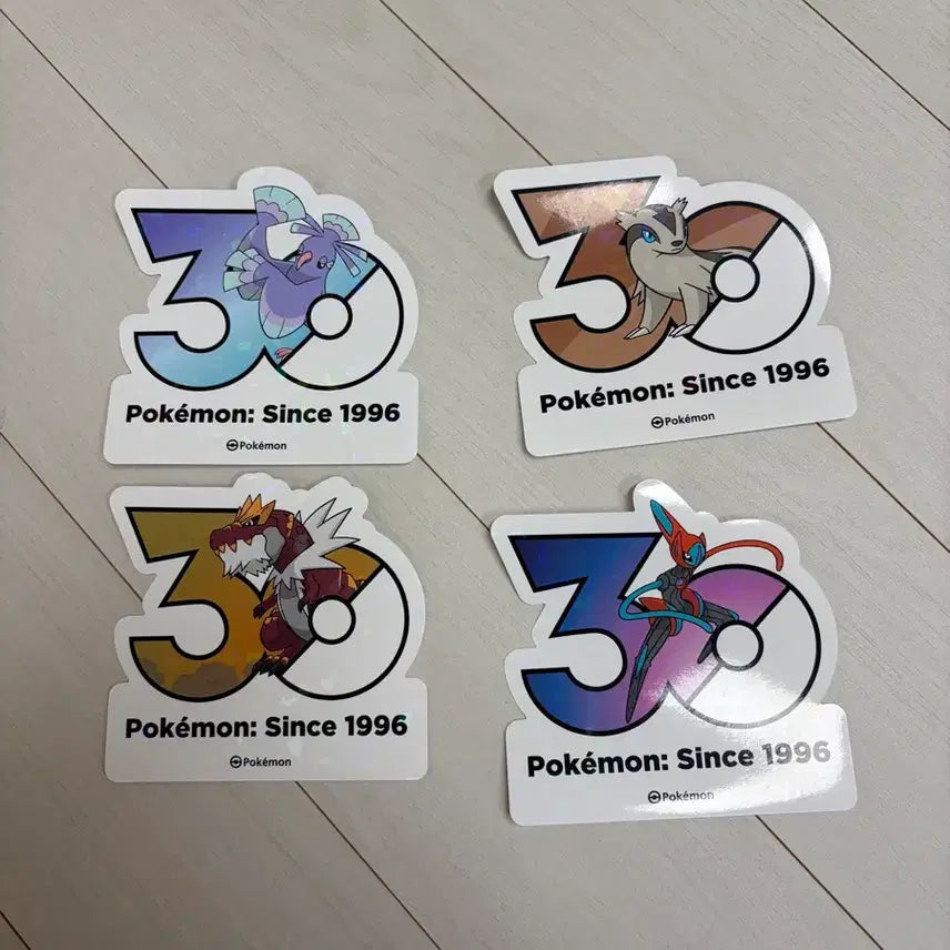 [BUNJANG] Pokemon 30th Anniversary Sticker / 포켓몬 30주년 스티커