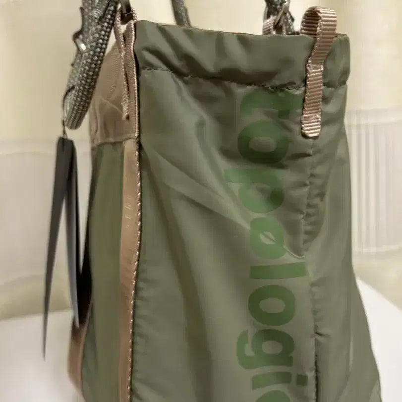 [BUNJANG] Topologie 2-Way Tote Bag Brown/Khaki Blend Canvas / Topologie 2way 토트백 브라운/카키 혼방 캔버스 가방