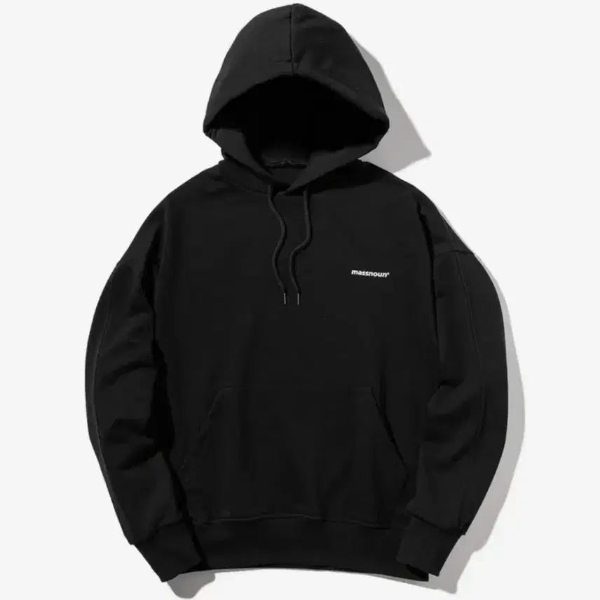 [BUNJANG] Massnoun Black Logo Hoodie / massnoun 블랙 후드티
