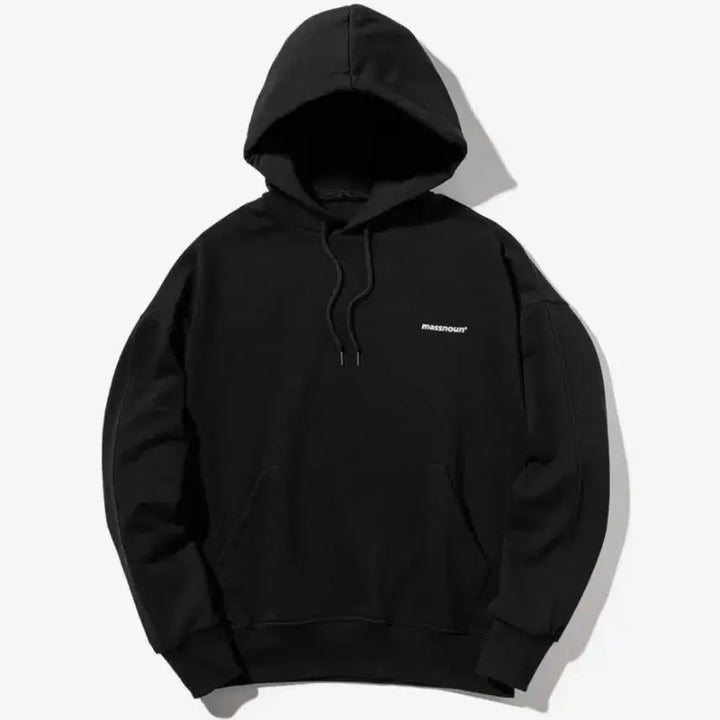 [BUNJANG] Massnoun Black Logo Hoodie / massnoun 블랙 후드티