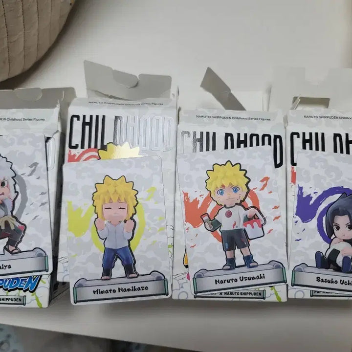 [BUNJANG] Popmart Naruto Childhood Figures Bundle Set (Sasuke, Naruto, Minato, Jiraiya) / 팝마트 나루토 유년기 피규어 일괄 팔아요(사스케,나루토,미나토,지라이야)