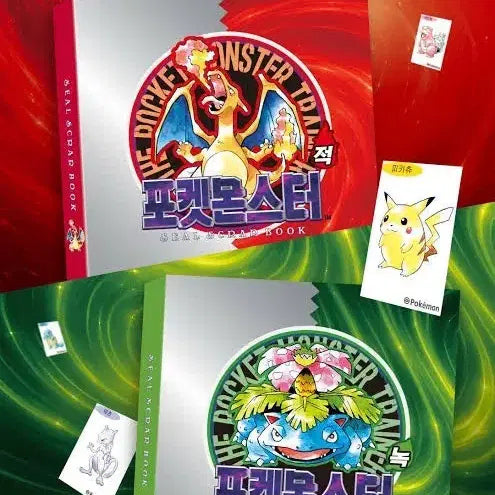[BUNJANG] Pokemon 30th Anniversary Charizard &amp; Venusaur Sticker Book / [판매/FREE] 포켓몬스터 30주년 리자몽씰북/이상해꽃씰북