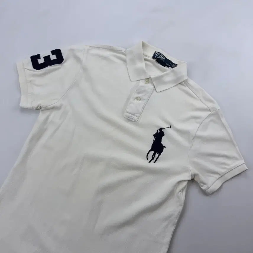 [BUNJANG] Polo Ralph Lauren Big Pony White Polo Shirt / 폴로 랄프로렌 빅포니 화이트 카라티