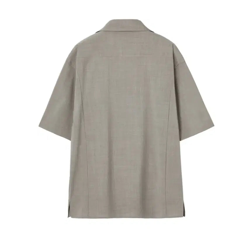 [BUNJANG] InSilence Light Wool Short Sleeve Shirt - Sand Beige (Size M) / 인사일런스 라이트 울 숏슬리브 셔츠 SAND BEIGE M사이즈