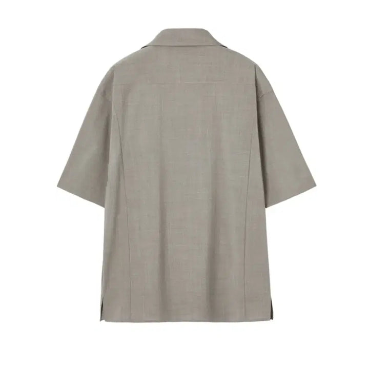 [BUNJANG] InSilence Light Wool Short Sleeve Shirt - Sand Beige (Size M) / 인사일런스 라이트 울 숏슬리브 셔츠 SAND BEIGE M사이즈
