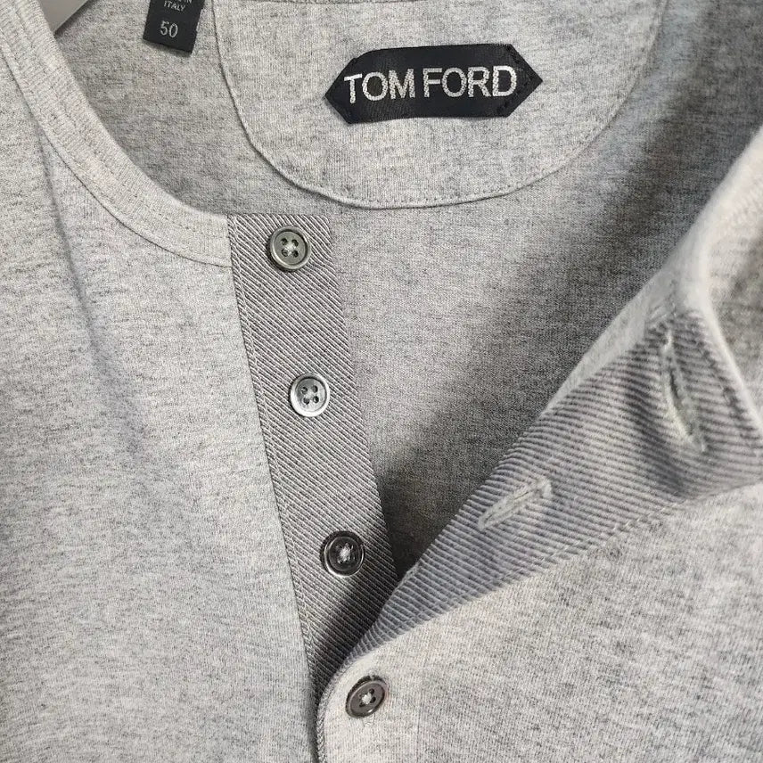 [BUNJANG] Tom Ford Henry Neck T-Shirt Size 50 / 톰포드 반팔 헨리넥(50)95