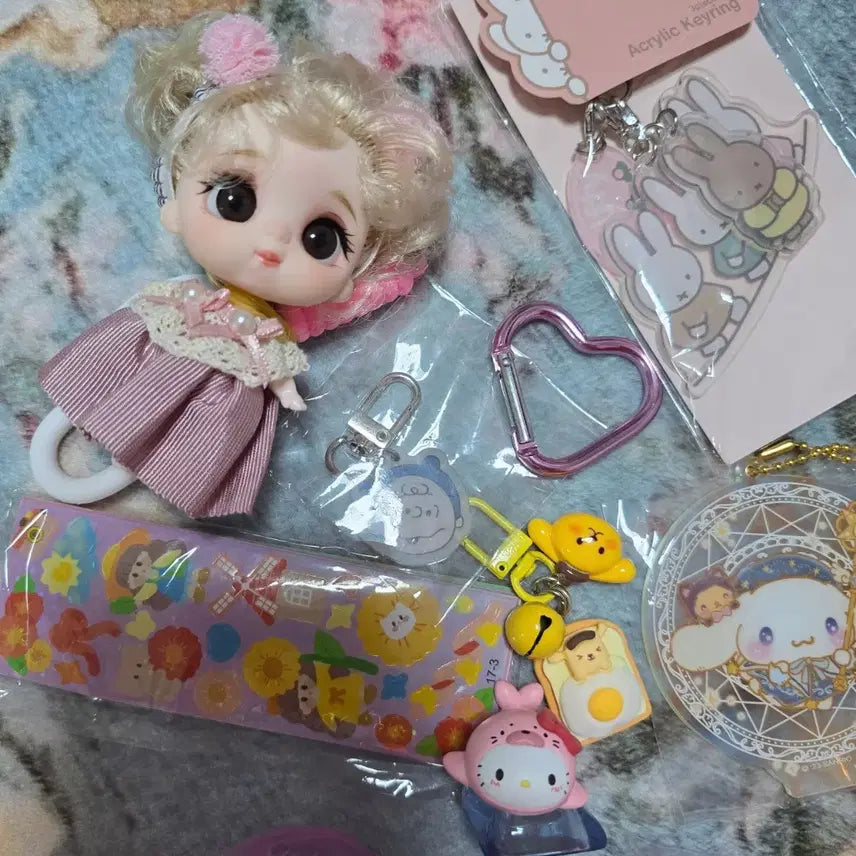 [BUNJANG] Sanrio Pochacco &amp; Miffy Keychain Bundle (New) / 정품 산리오 포차코 미피 키링 등 새상품 일괄