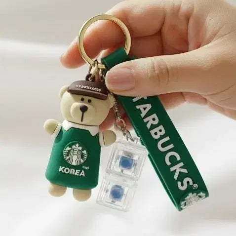 [BUNJANG] Starbucks Keyring &amp; LED Keycap Set / 스타벅스키링과LED2구키캡