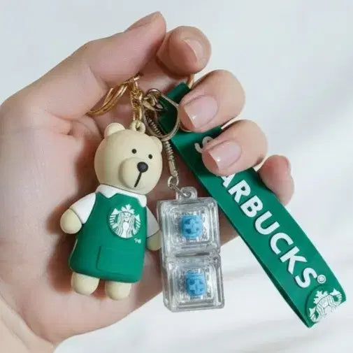 [BUNJANG] Starbucks Keyring &amp; LED Keycap Set / 스타벅스키링과LED2구키캡