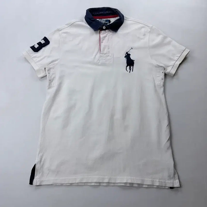 [BUNJANG] Polo Ralph Lauren Big Pony Chieftain T-Shirt White / 폴로 랄프로렌 빅포니 치프키프 화이트 카라티