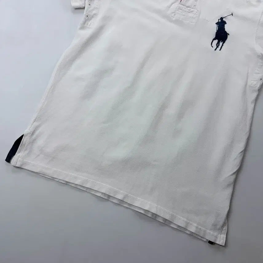 [BUNJANG] Polo Ralph Lauren Big Pony Chieftain T-Shirt White / 폴로 랄프로렌 빅포니 치프키프 화이트 카라티