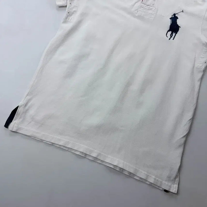 [BUNJANG] Polo Ralph Lauren Big Pony Chieftain T-Shirt White / 폴로 랄프로렌 빅포니 치프키프 화이트 카라티