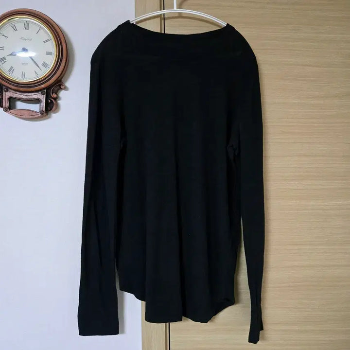 [BUNJANG] KUHO Boatneck Long Sleeve Cotton T-Shirt / 구호(KUHO) 보트넥 롱슬리브 면 티셔츠