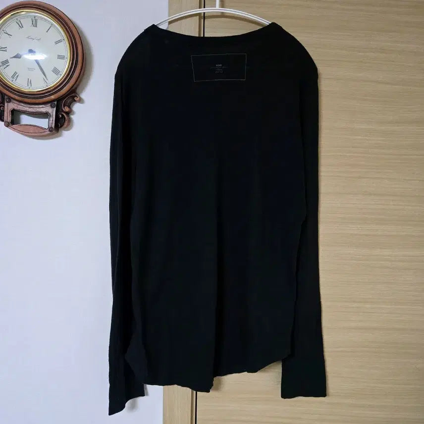 [BUNJANG] KUHO Boatneck Long Sleeve Cotton T-Shirt / 구호(KUHO) 보트넥 롱슬리브 면 티셔츠