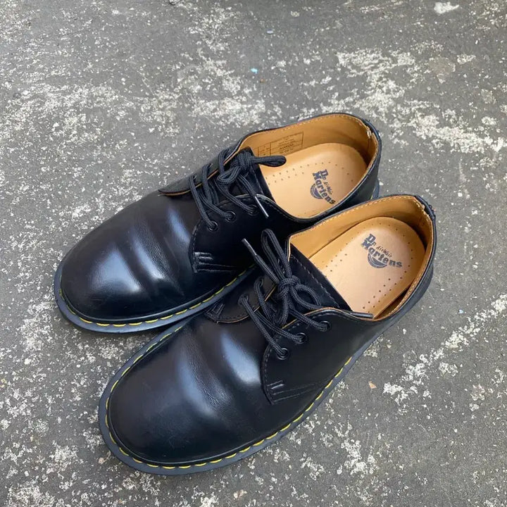 [BUNJANG] Dr. Martens 1461 Black Smooth Leather Shoes / (39) 닥터마틴 1461 블랙 스무스 255