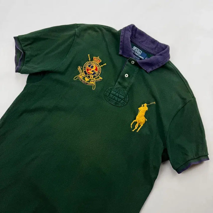 [BUNJANG] Polo Ralph Lauren Big Pony Chieftain Polo Shirt / 폴로 랄프로렌 빅포니 치프키프 그린 카라티