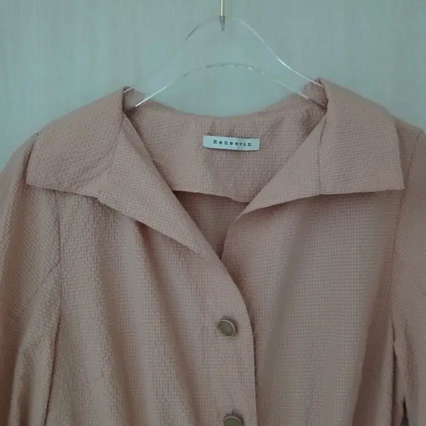 [BUNJANG] Lenibon 22 Seersucker Wrap Style Short Sleeve Long Dress / 레니본 22 시어서커 랩스타일 반팔 롱 원피스